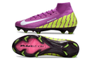 Chuteira Campo Nike Air Zoom Mercurial Superfly 10 Elite FG Roxa e Verde