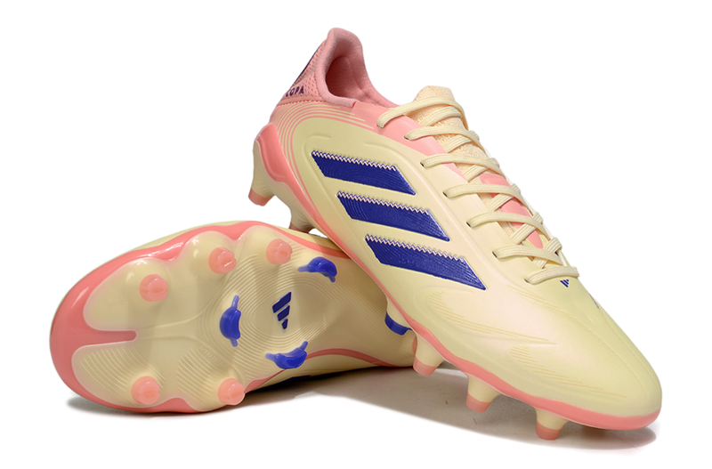Chuteira Campo Adidas Copa Pure II Elite FG Amarelo, Rosa e Azul