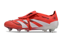 Chuteira Campo Adidas Predator Elite FT 30 Ponta de Aluminio Vermelha e Branca