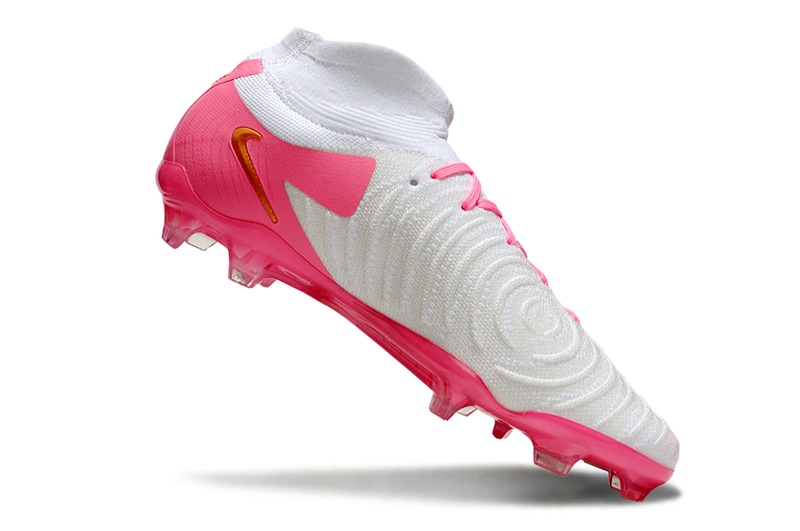 Chuteira Campo Nike Phantom Luna 2 Elite FG Branca e Rosa