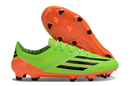 Chuteira Campo Adidas F50 Adizero FG Verde e Laranja