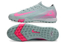 Chuteira Society Nike Air Zoom Mercurial Vapor 16 Elite TF Verde e Rosa
