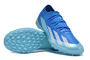 Chuteira Infantil Society Adidas X Crazyfast.1 TF Azul "Marine Rush Pack"