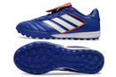 Chuteira Society Adidas Copa Gloro TF Azul, Branco e Vermelho