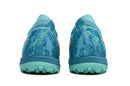 Chuteira Infantil Society Nike Phantom GX 2 Elite TF Azul e Verde "Vortex Pack"