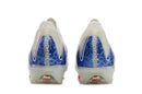 Chuteira Infantil Campo Nike Air Zoom Mercurial Vapor 16 Elite FG Branca e Azul "Blueprint Pack"