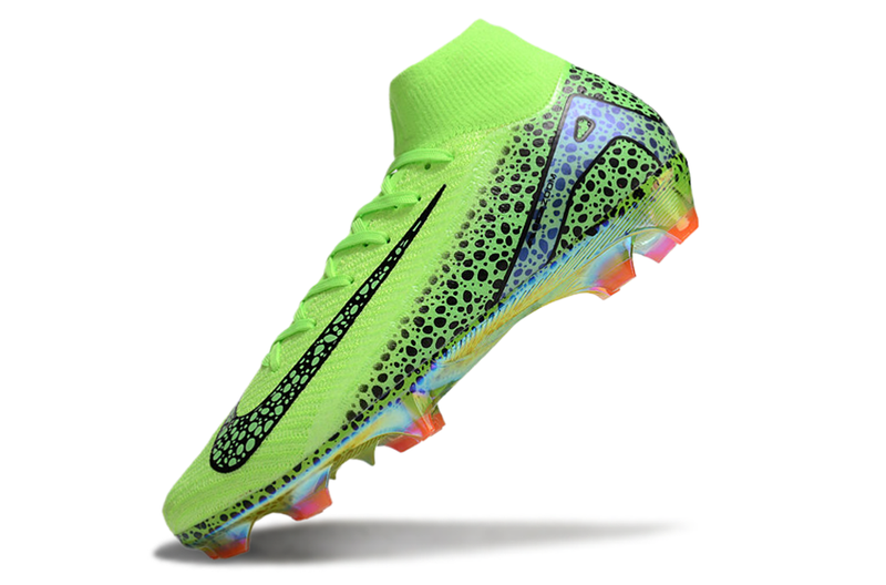 Chuteira Campo Nike Air Zoom Mercurial Superfly 10 Elite FG Verde e Preta