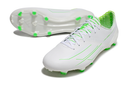 Chuteira Campo Adidas F50 Adizero FG Branca e Verde