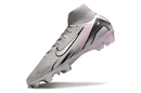Chuteira Campo Nike Air Zoom Mercurial Superfly 10 Elite FG Cinza e Rosa