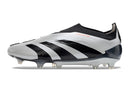 Chuteira Campo Adidas Predator LL Elite FG Prata e Preta