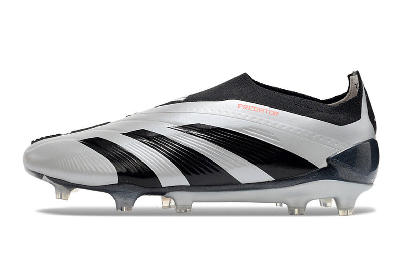 Chuteira Campo Adidas Predator LL Elite FG Prata e Preta