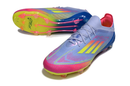 Chuteira Campo Adidas F50 FG Azul e Rosa "Celestial Victory"