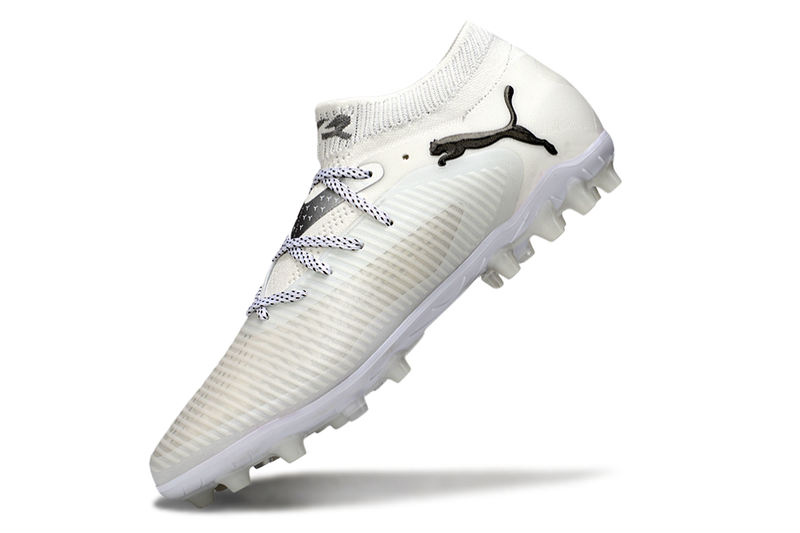 Chuteira Society Puma Future 8 MG Branca "Whiteout Pack"