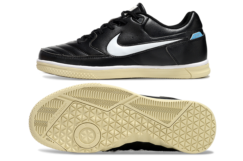 Chuteira Futsal Nike 5 StreetGato IC Preto, Branco e Bege