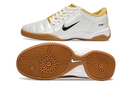 Chuteira Futsal Nike Total 90 IC Branco e Dourado