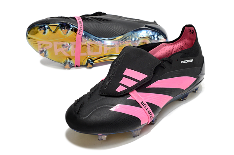 Chuteira Campo Adidas Predator FT 30 Elite FG Preta e Rosa