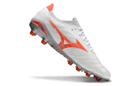 Chuteira Campo Mizuno Morelia Neo 4 Beta FG Branca e Laranja