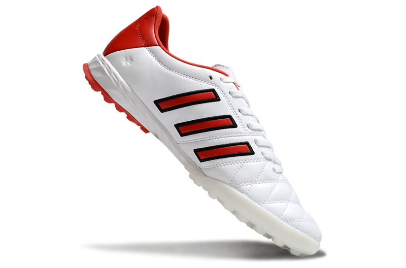 Chuteira Society Adidas AdiPure 11 Pro TF Branco e Vermelho