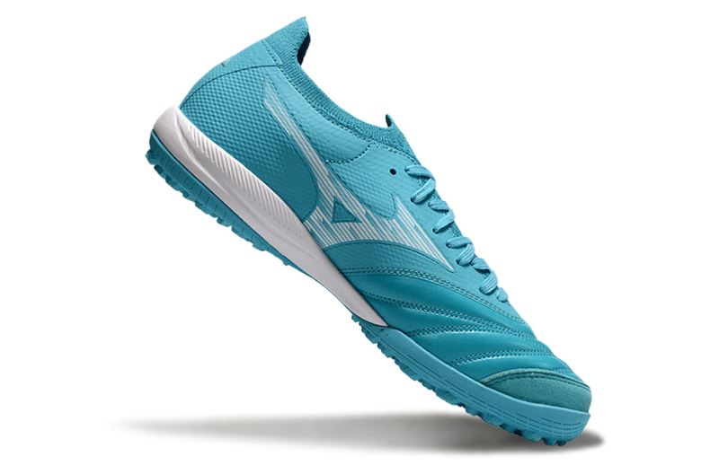 Chuteira Society Mizuno Morelia Neo Sala TF Azul
