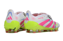 Chuteira Campo Adidas Predator FT 30 Elite FG Branco, Rosa e Verde "Celestial Victory"