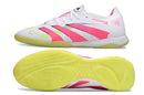 Chuteira Futsal Adidas Predator 24 Elite IC Branco, Rosa e Verde "Celestial Victory"