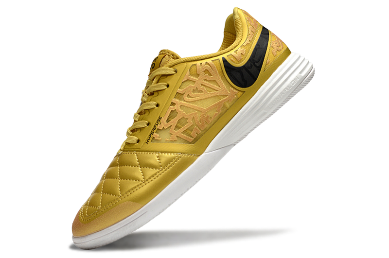 Chuteira Futsal Nike Lunar Gato II IC Dourada
