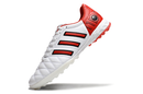 Chuteira Society Adidas AdiPure 11 Pro TF Branco e Vermelho