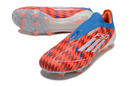 Chuteira Campo Adidas F50+ LL FG Vermelha e Azul