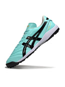 Chuteira Society Asics Japan TF Azul e Preto