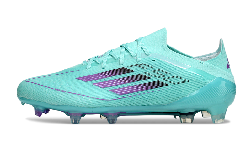 Chuteira Campo Adidas F50 FG Verde e Roxa