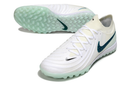 Chuteira Society Nike Phantom GX 2 Elite TF Branca e Verde "Chromatic"