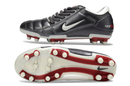 Chuteira Campo Nike Total 90 FG Cinza, Branco e Vermelho