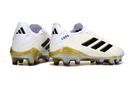 Chuteira Campo Adidas Copa Pure II Elite FG Branco, Preto e Dourado