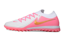 Chuteira Society Nike Phantom GX 2 Elite TF Branca e Rosa