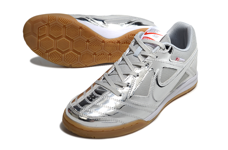 Chuteira Futsal Supreme X Nike SB Gato IC Prata