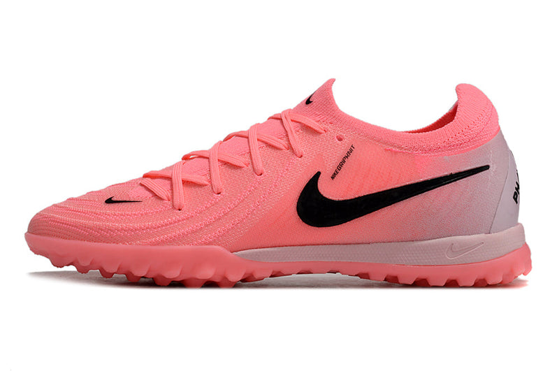 Chuteira Infantil Society Nike Phantom GX 2 Elite TF Rosa "Mad Brilliance"