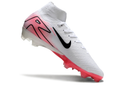 Chuteira Campo Nike Air Zoom Mercurial Superfly 10 Elite FG Branca e Rosa