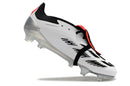 Chuteira Campo Adidas Predator FT 30 Elite FG Branca, Preto e Vermelho