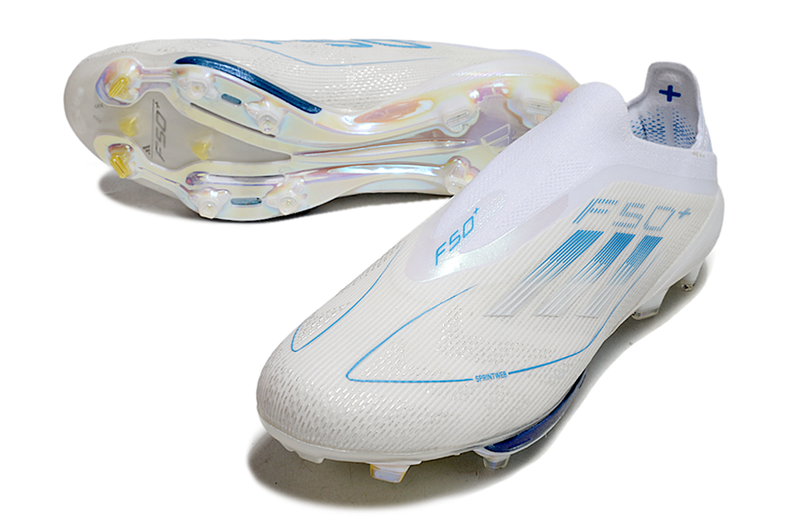 Chuteira Campo Adidas F50+ LL FG Branca "Polar Victory"