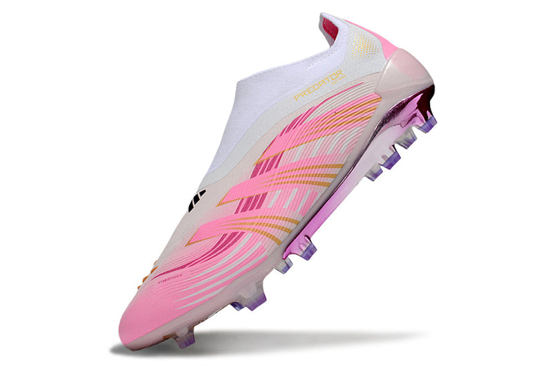 Chuteira Campo Adidas Predator LL Elite FG Branco e Rosa
