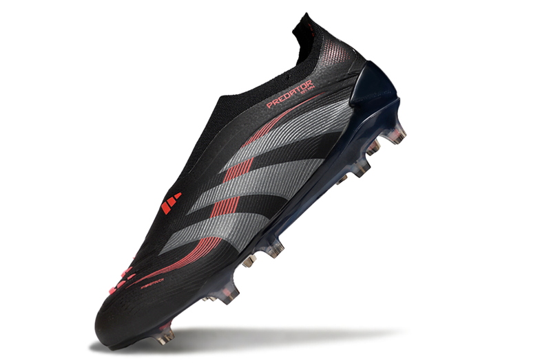 Chuteira Campo Adidas Predator LL Elite FG Preta e Vermelha "Stealth Victory"