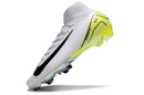 Chuteira Campo Nike Air Zoom Mercurial Superfly 10 Elite FG Cinza e Verde
