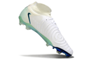 Chuteira Campo Nike Phantom Luna 2 Elite FG Branca e Verde "Chromatic"
