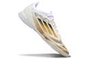 Chuteira Futsal Adidas F50 IC Branco e Dourado