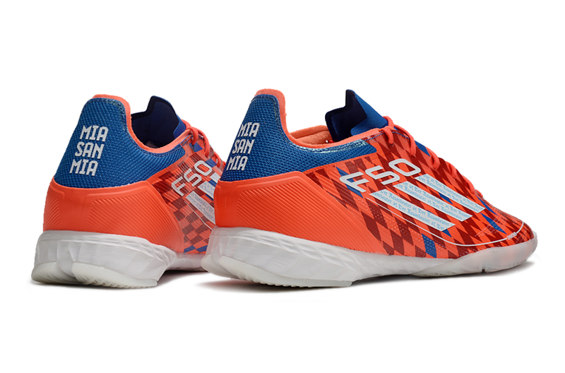 Chuteira Futsal Adidas F50 IC Vermelha e Azul