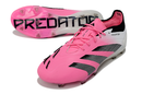 Chuteira Campo Adidas Predator Elite FG Branca, Rosa e Preto