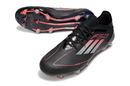 Chuteira Campo Adidas F50 FG Preto e Vermelho "Stealth Victory"