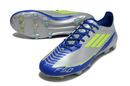 Chuteira Campo Adidas F50 FG Prata, Azul e Verde