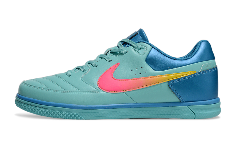 Chuteira Futsal Nike 5 StreetGato IC Verde, Azul e Laranja