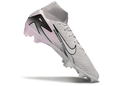 Chuteira Campo Nike Air Zoom Mercurial Superfly 10 Elite FG Cinza e Rosa